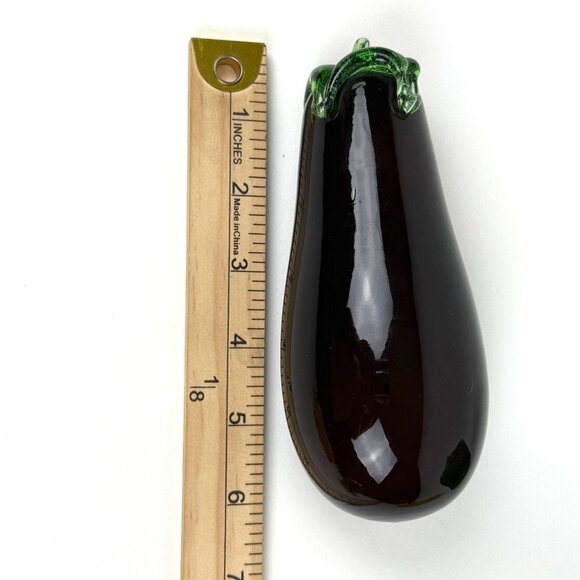 Vintage 5pc Murano Style Glass Fruit Vegetables Hand Blown Art Glass EUC - Picture 11 of 12